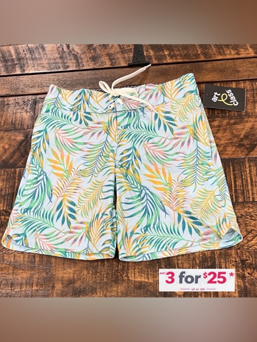 Cat & Jack Leaf Pattern Swim Shorts